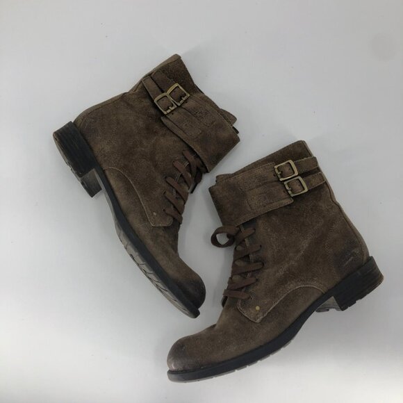 Franco Sarto Shoes - Franco Sarto Womens Panax Combat Shoes Size 7.5